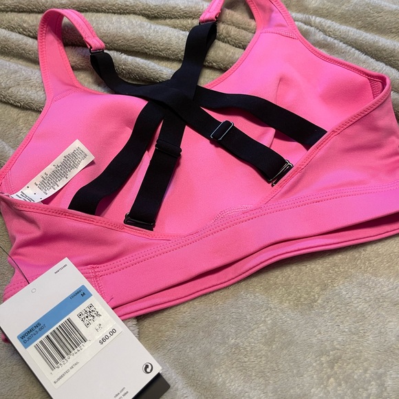 Nike Impact Strappy Women's Sports Bra Non-Padded High-Support - Pink💕 - Picture 7 of 9